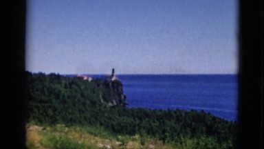 1952: mountain hilly greenery people walk watch view CAMDEN, NEW JERSEY