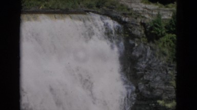 1952: waterfall pouring down high speed pure nature CAMDEN, NEW JERSEY