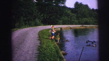 1974: people outdoor enjoying the lake. DILLER, NEBRASKA