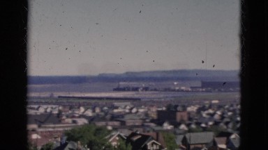 1952: The Beautiful Ocean View with a Few Buildings in Catskill, New York