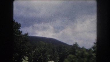 1962: A Beautiful Mountain Ridge Seen From a Moving Vehicle in Acapulco, Mexico