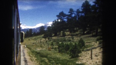 1962: Landscape at the Edge of the Road Towards a Mountainous Area Colorado