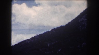 1962: mountain hilly greenery people walk watch view LAS VEGAS