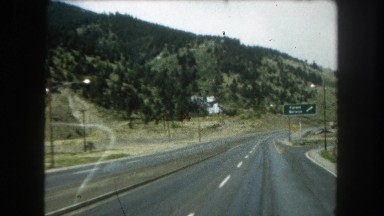 1962: long amazing highway running through a hilly landscape NEW YORK