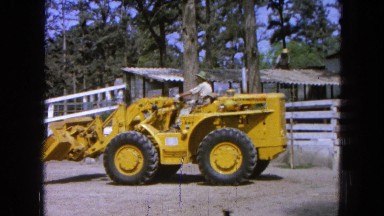 1965: the large heavy lifting rig begins it work for the day Mexico