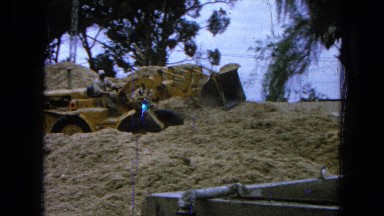 1965: observing a construction worker with a bulldozer maneuvers MEXICO