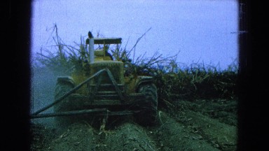1965: tractor on duty farmland working engine smoky farm MEXICO