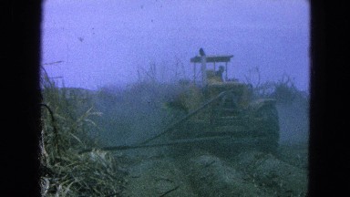 1965: the heavy artillery driver clears a path for grain development MEXICO