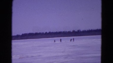 1967: The Beach of Sea with Calm Water and People Enjoying Freshness