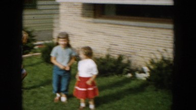 1961: children hanging out and having a good time