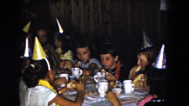 1961: children at a birthday party MICHIGAN