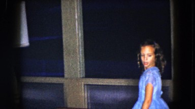 1961: girl dress beautiful walking party indoor family meet MICHIGAN