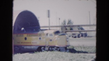 1961: family vacation riding the train