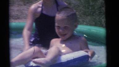 1964: weekend with the kids at little pool