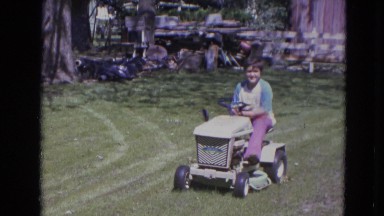 1963: vintage clip of Lawn Tractor in action