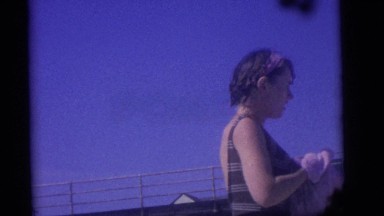 1964: woman drying off towel hair wet CAMDEN, NEW JERSEY