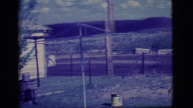 1968: country landscape of mountains in a backyard. COTTONWOOD, ARIZONA