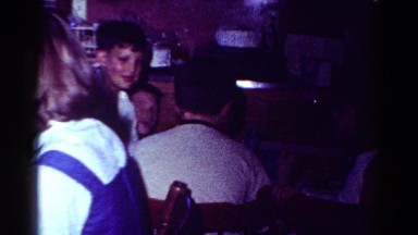 1954: several children eating, talking and smiling at a party OHIO