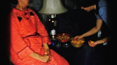 1956: sitting beautiful dress mother food picked up NEW YORK