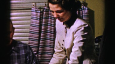1956: experiencing food after the ceremony in the church on sunday