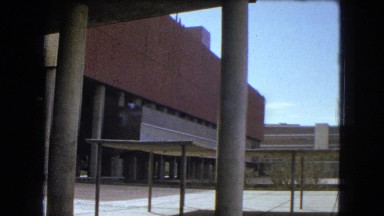 1962: the premises of a large building with vast esplanade MEXICO