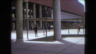 1962: amazing plaza in an area with grassy ground MEXICO