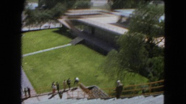 1962: modern structures in an area with grassy ground MEXICO
