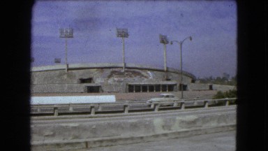 1962: driving by the college's new facility MEXICO