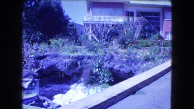 1962: the architecture of a house up on a hill MEXICO