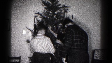 1959: Family Decorating Christmas Tree Hagerstown, Maryland