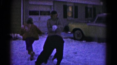 1959: Several Young People Having a Snowball Fight in Hagerstown, Maryland