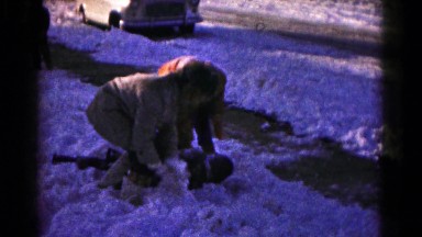 1959: Kids Playing in the Snow Hagerstown, Maryland