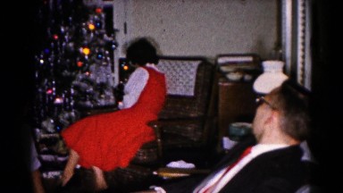 1959: christmas scene mother cheered indoor party presents many HAGERSTOWN