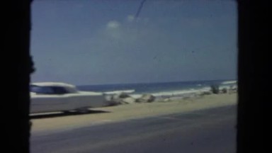 1962: View of the San Pedro Coastline from a Moving Vehicle on a Sunny Day