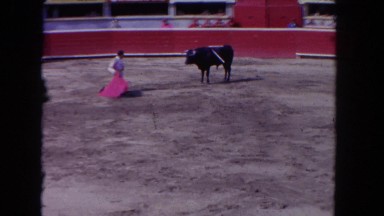 1962: attending a spectacular bullfight in a latin american place SAN PEDRO