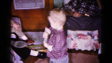 1959: a large family indoors, gathered around in the living room HAGERSTOWN
