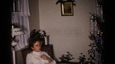 1959: patient relaxing under christmas tree HAGERSTOWN, MARYLAND