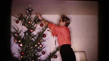 1959: A Family Decorating Christmas Tree Hagerstown, Maryland