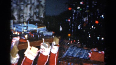 1962: a huge collection of presents underneath a christmas tree CATSKILL