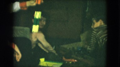 1951: several children on the floor playing with various toys or gifts