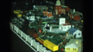 1951: plan building man made small size miniature toy train CLEVELAND, OHIO