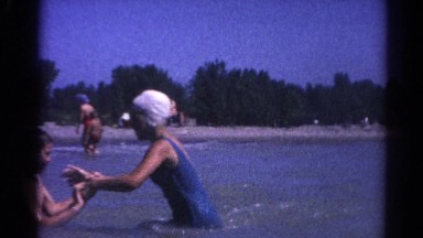 1962: kid swimming pool freestyle move fast water waves CATSKILL, NEW YORK