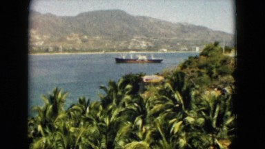 1962: water view mountain wide snow zoom waves moves boat MEXICO