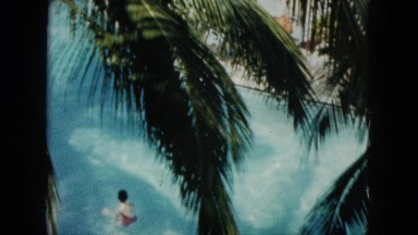 1962: kid swimming pool freestyle move fast water waves MEXICO