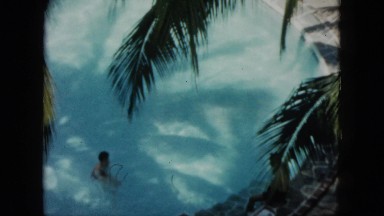 1962: kid swimming pool freestyle move fast water waves MEXICO