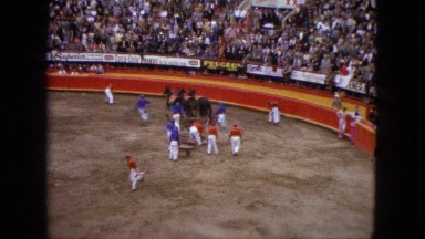 1962: the caretakers chase as the horses bring in the game MEXICO