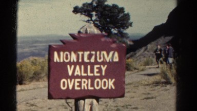 1967: mountain hilly greenery people walk watch view COLORADO