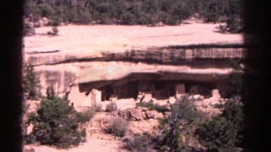 1967: view of the outer windows of an abandoned civilization's hillside village