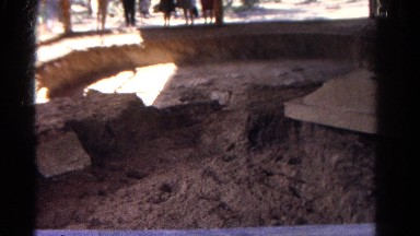 1967: desert sand caged outdoor daylight people watch COLORADO