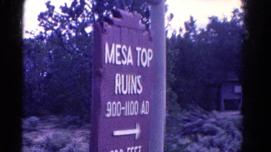 1967: exploring the mesa top ruins COLORADO